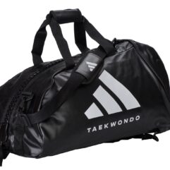 Bolso adidas Taekwondo "2 en 1" con logo blanco