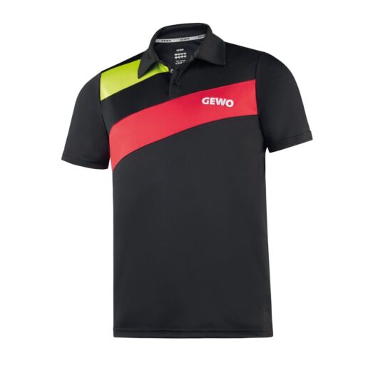 Camiseta Gewo Novara negro/rojo