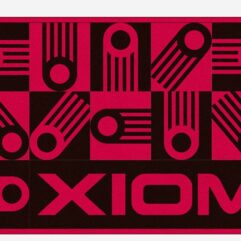 Xiom toalla 25 XST Solene 3 magenta/negro