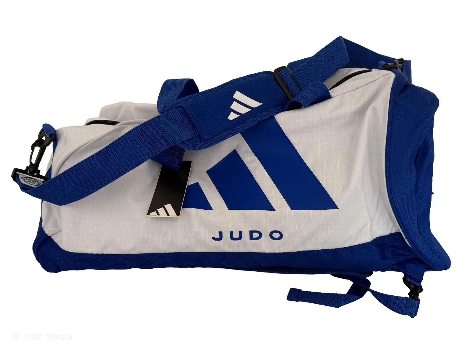 Team Bag 2 en 1 algodon Judo azul/blanco