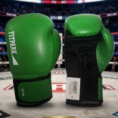FITPARK guantes de boxeo verde con malla
