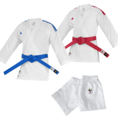 Kit de Kumite "Senko" con dos chaquetas rojo y azul